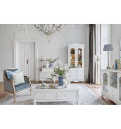 Tavolino basso da salotto legno bianco arredo provenzale