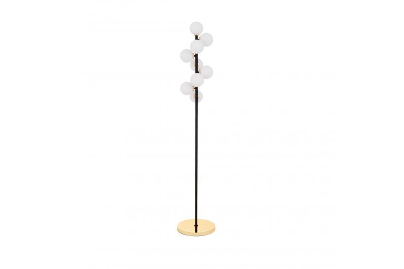 piantana palle bianche vetro oro nera PETRICA W9