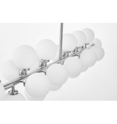 lampadario moderno sfere cromo