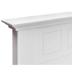 Letto contenitore cassettoni shabby chic bianco 90x200 legno massello di pino