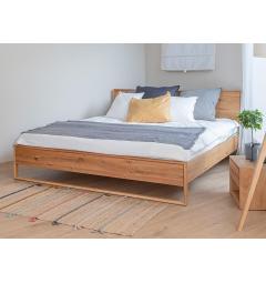 Letto in legno naturale massello di rovere oliato 1 piazza e mezzo 140 x 200