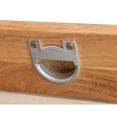 Specchio da ingresso cornice in legno naturale oliato