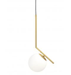 Lampada a sospensione a sfera ottone design moderno SORENTO D15