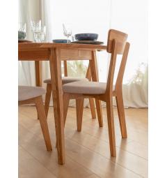 Set 6 sedie in rovere con seduta imbottita LEON