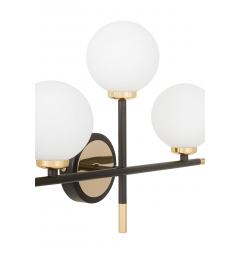 Lampada da parete a 3 sfere oro e nera MARSIADA TRIO NEO