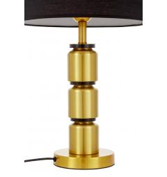 Lampada da comodino nera e ottone moderna ELIOT