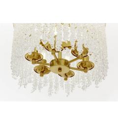 Lampadario moderno con cristalli ottone BALMENA D40