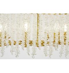 Lampadario ottone moderno con cristalli BALMENA D80