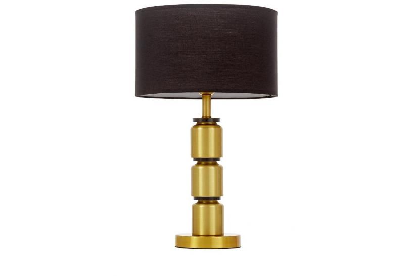 Lampada da tavolo nera e ottone moderna ELIOT