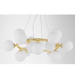 Lampadario rotondo oro 25 sfere MARSIADA W25