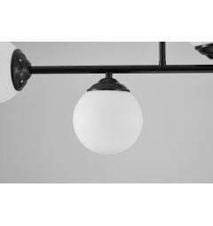 Lampadario minimal a sfera 4 punti luce nero FINO W4