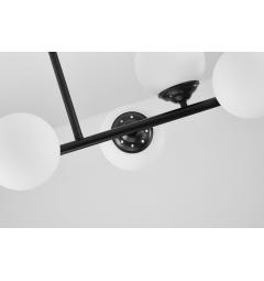 Lampadario moderno nero 8 sfere FINO W8
