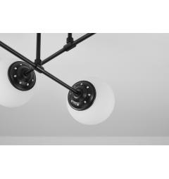 Plafoniera da soffitto a sfera nera 6 punti luce FINO W6
