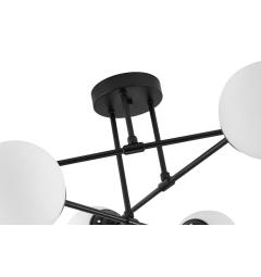 Lampada da soffitto a sfera nera 6 punti luce FINO W6