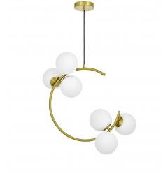 Lampadario design moderno ottone
