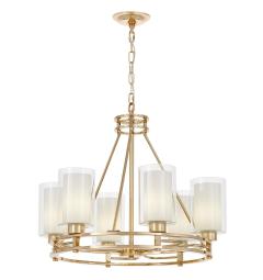 Lampadario design raffinato elegante metallo e vetro
