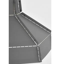 Lampada design moderno in metallo grigio