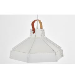 Lampada a sospensione in metallo bianco