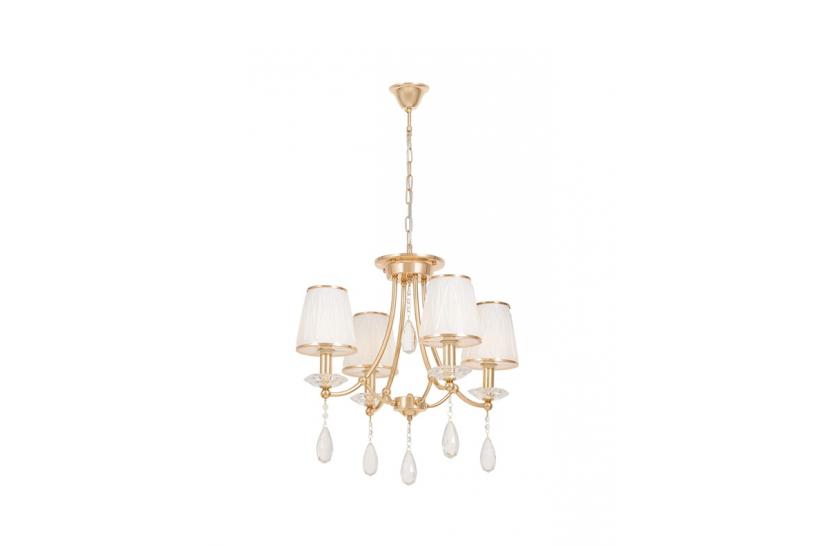 Lampadario classico oro e cristalli DOMINNI W4