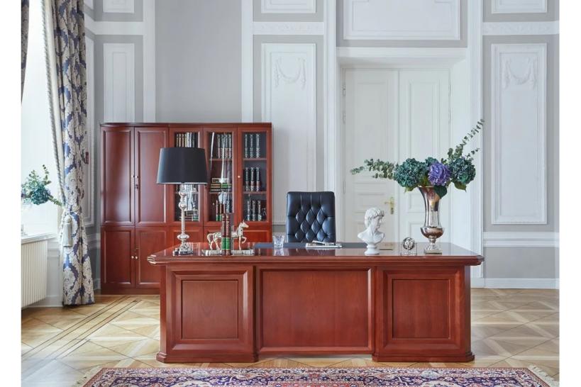 Completo ufficio PRESTIGE B710 in stile classico con scrivania 2,4 Metri