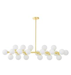 Lampadario design moderno struttura in metallo oro PETRICA W24 - Arrediorg