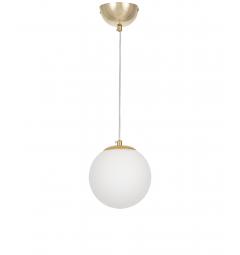Lampada a sospensione sfera bianca oro RONI D15 - Arrediorg