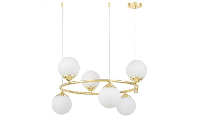 Lampadario a sospensione con 6 luci a sfera RING W6 - Arrediorg