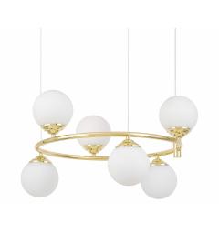 Lampadario a sospensione con 6 luci a sfera RING W6 - Arrediorg