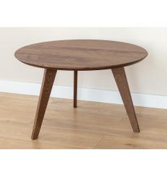 Tavolino rotondo rovere massello tabacco 70 cm ORBETELLO