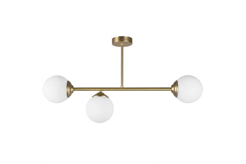 Lampadario design moderno struttura in metallo ottone FINO W3 - Arrediorg
