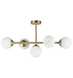 Lampadario design moderno struttura in metallo ottone FINO W5 - Arrediorg