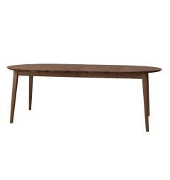 Tavolo rotondo allungabile rovere massello tabacco da 90 cm a 190 cm Orbetello