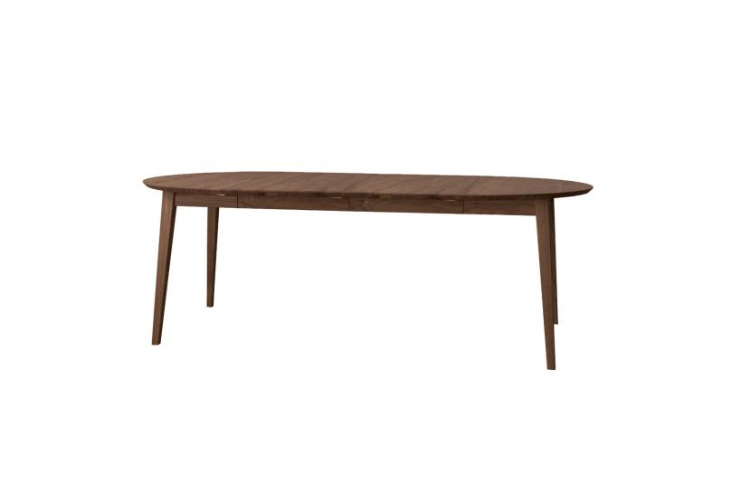Tavolo rotondo allungabile rovere massello tabacco da 90 cm a 190 cm Orbetello