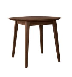 Tavolo rotondo massello di rovere finitura tabacco 90 cm ORBETELLO