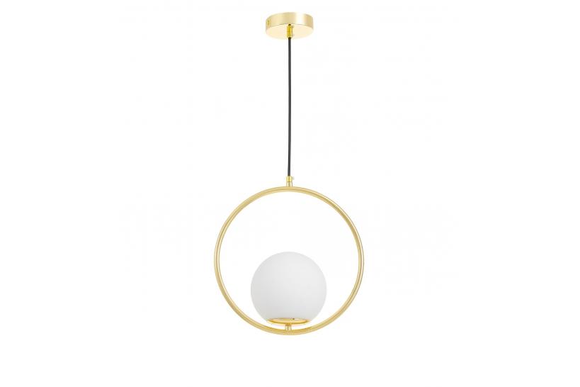 Lampadario a sospensione design moderno in metallo oro - Arrediorg