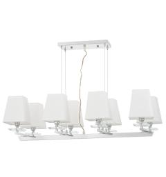 LAMPADA A SOSPENSIONE RAVERA MODERNA BIANCA E CROMATA