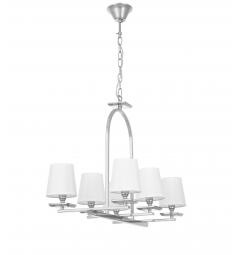 Lampadario a sospensione LIMERA cromo e bianco - Arrediorg