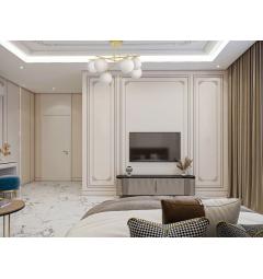 Lampadario design moderno LEDO W6 in metallo oro - Arrediorg