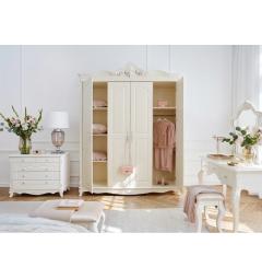 armadio 4 ante battenti bianco avorio stile classico