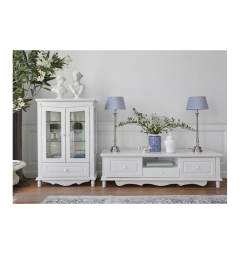 mobile porta tv bianco stile provenzale basso da salotto