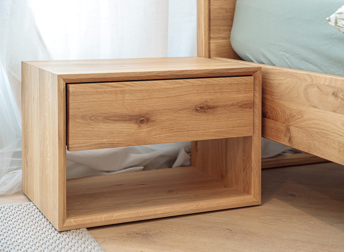 comodino moderno legno naturale massello oliato comodino minimalista legno naturale massello oliato