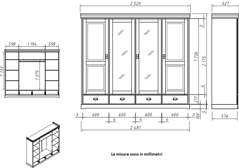 armadio 4 ante legno massello pino bianco cappello miele shabby toscano armadio 4 ante specchiera cassetti pino bianco top miele shabby toscano