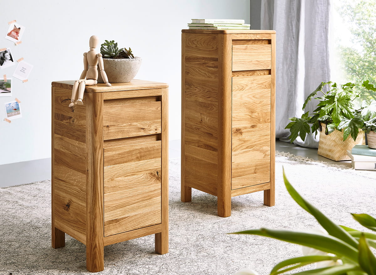 mobiletto legno naturale massello class=