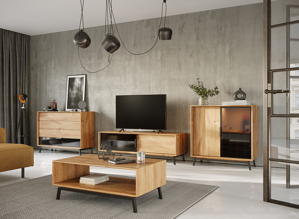 mobile tv legno naturale masselloante scorrevoli vetro grafite design moderno porta tv ante scorrevoli legno naturale moderno rovere massello vetro grafite